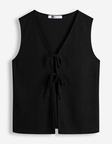 Stricktop - Viskose-Anteil - Schwarz