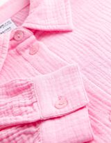 Hemdbluse - Musselin - rosa