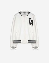 Giacca stile college - Stampa sul retro - bianco