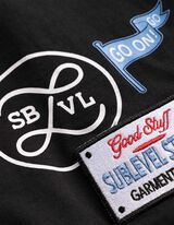 T-Shirt - Allover-Print - schwarz