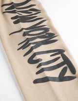 spodnie joggingowe - nadruk - bez