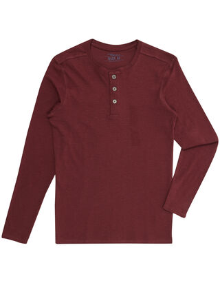 Herren Serafino-Shirt mit kurzer Knopfleiste