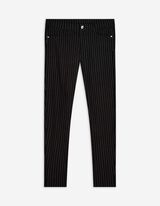 Pantalon - Rayures - Noir