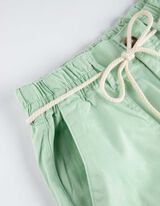 Laisvalaikio kelnės - Auk&scaron;to liemens - zalias