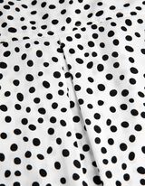 Blouseshirt - Stippenmotief - wit