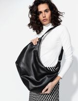 Borsa a mano - Similpelle - nero