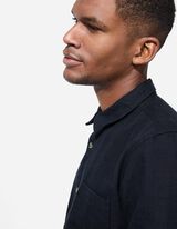 Overhemd - Linnenlook - zwart