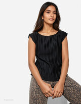 Bluse - einfarbig - schwarz