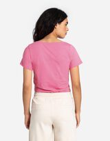 T-shirt - Percentuale di tessuto elasticizzato - rosa fucsia