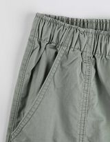 Jogger pants - Wide fit - donkergroen