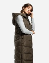 Vesta lungă - Cusătură superioară - Verde inchis