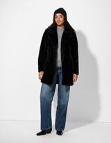 Čepice - Ohrnutý lem - cerná