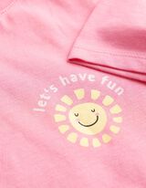 T-Shirt - R&uuml;ckenprint - Pink