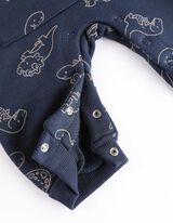 ogrodniczki - Dinozaur - ciemny niebieski