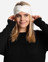 Stirnband - Zierperlen - wei&szlig;