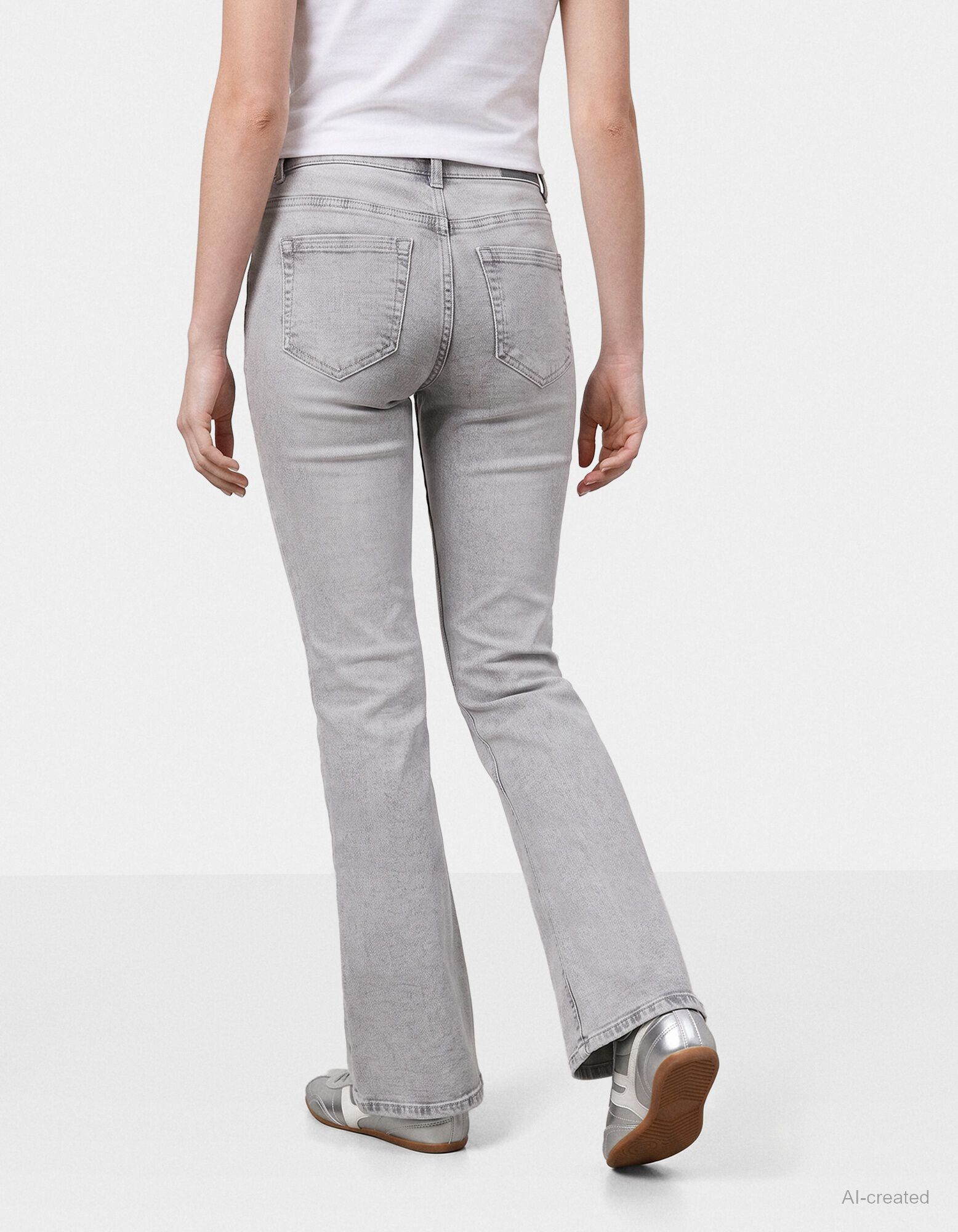 Dž&iacute;nsy - Bootcut Fit - seda