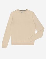 sweter - okrągły dekolt - bez