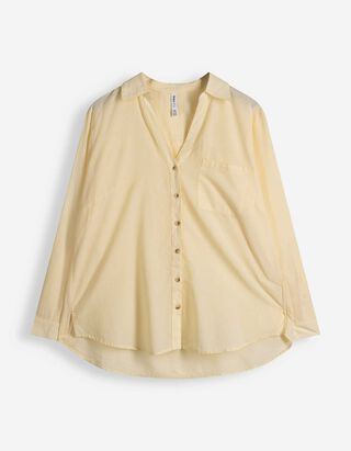 Blouse - Poche-poitrine - Jaune