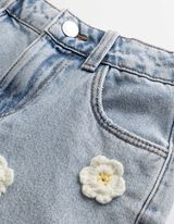 Shorts - Applikation - Hellblau