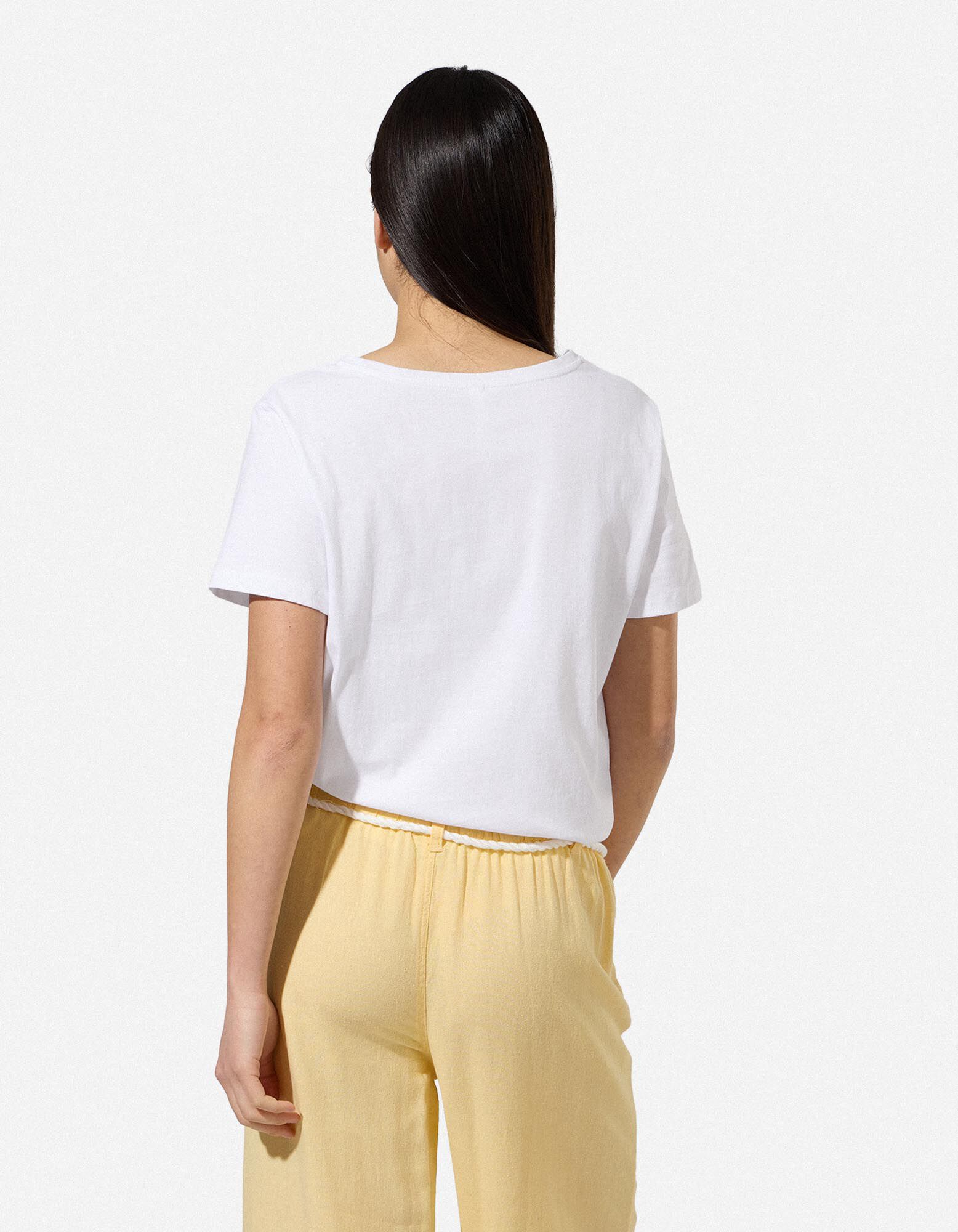 T-Shirt - Frontprint - wei&szlig;