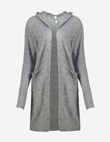 Cardigan lungo - Cappuccio
