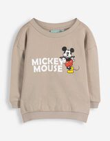 Sweatshirt - Katoen - Beige