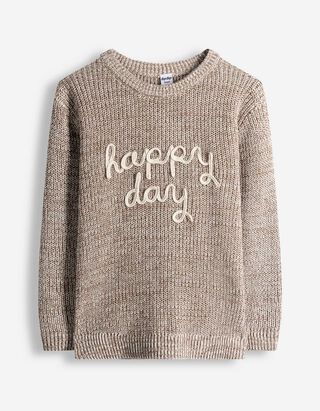 Pullover - Stickereien - beige