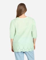 Blusa - Pizzo traforato - verde