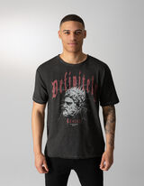 Majica kratkih rukava - Print - tamno-siva