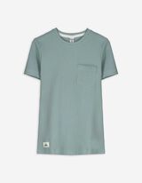 T-Shirt - Aufgesetze Taschen - grün