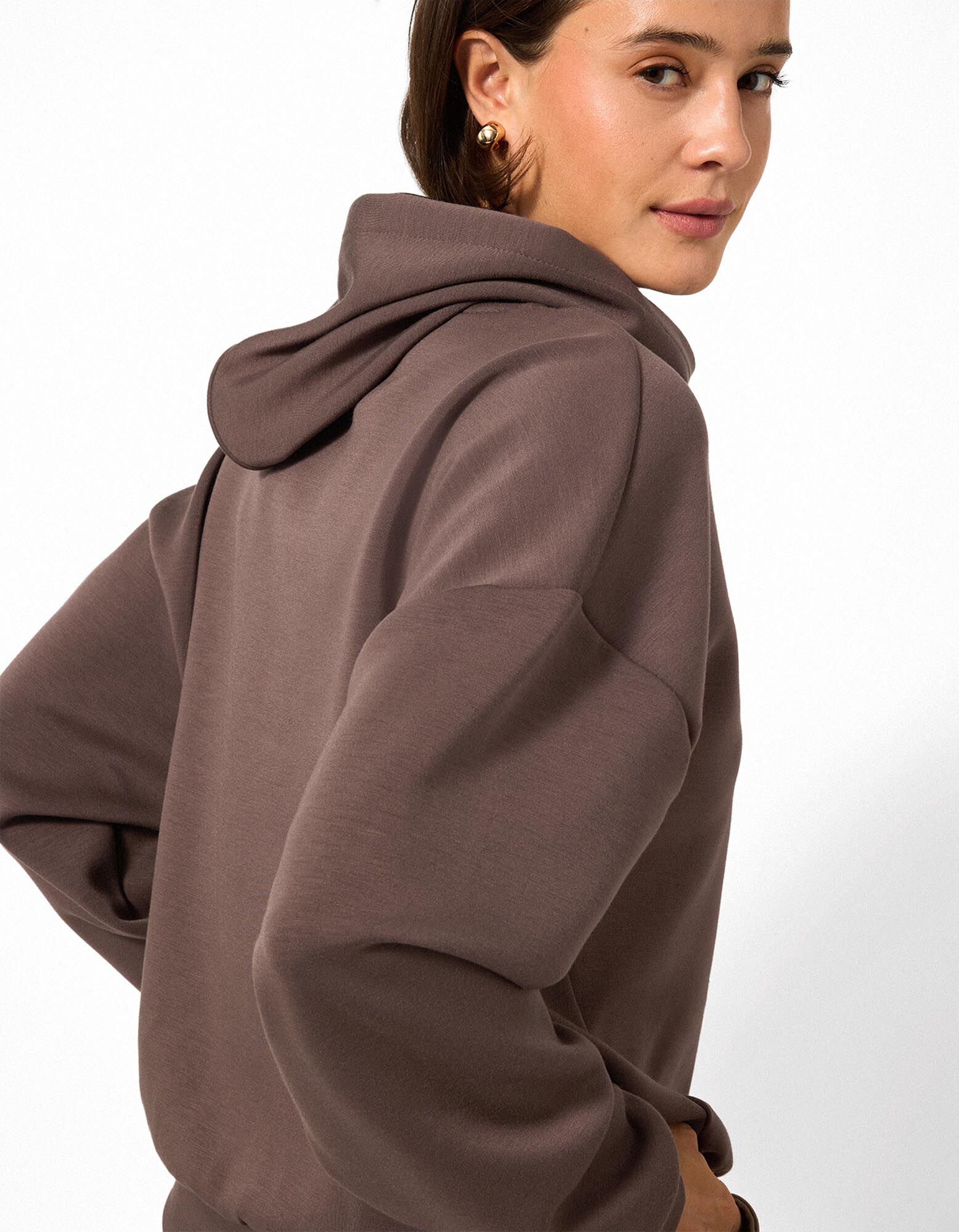 Hoodie - Duiken - Donkerbruin