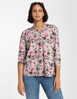 Marškinėliai ilgomis rankovėmis - Viskozės dalis - smelio spalvos