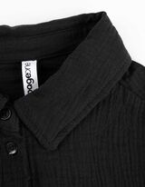 Marškiniai - Muslinas - juodas