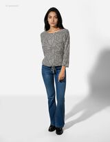 Shirt - Knotendetail - wei&szlig;