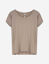 T-Shirt - Viskose-Mix - beige