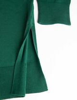 Gebreide jurk - LENZING&trade; ECOVERO&trade; - donkergroen