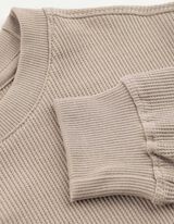 Sweater en broek set - Wafelstructuur - Beige