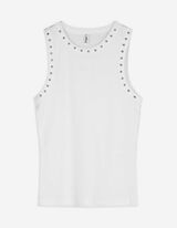 Top - Met studs - wit