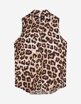 blousetop - Luipaardprint - wit