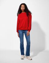 Sweatshirt - R&uuml;ckenprint - rot