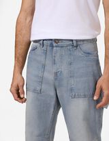 Jeans - Loose Fit - blau