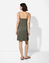 Jurk in A-lijn - Spaghettibandjes - groen