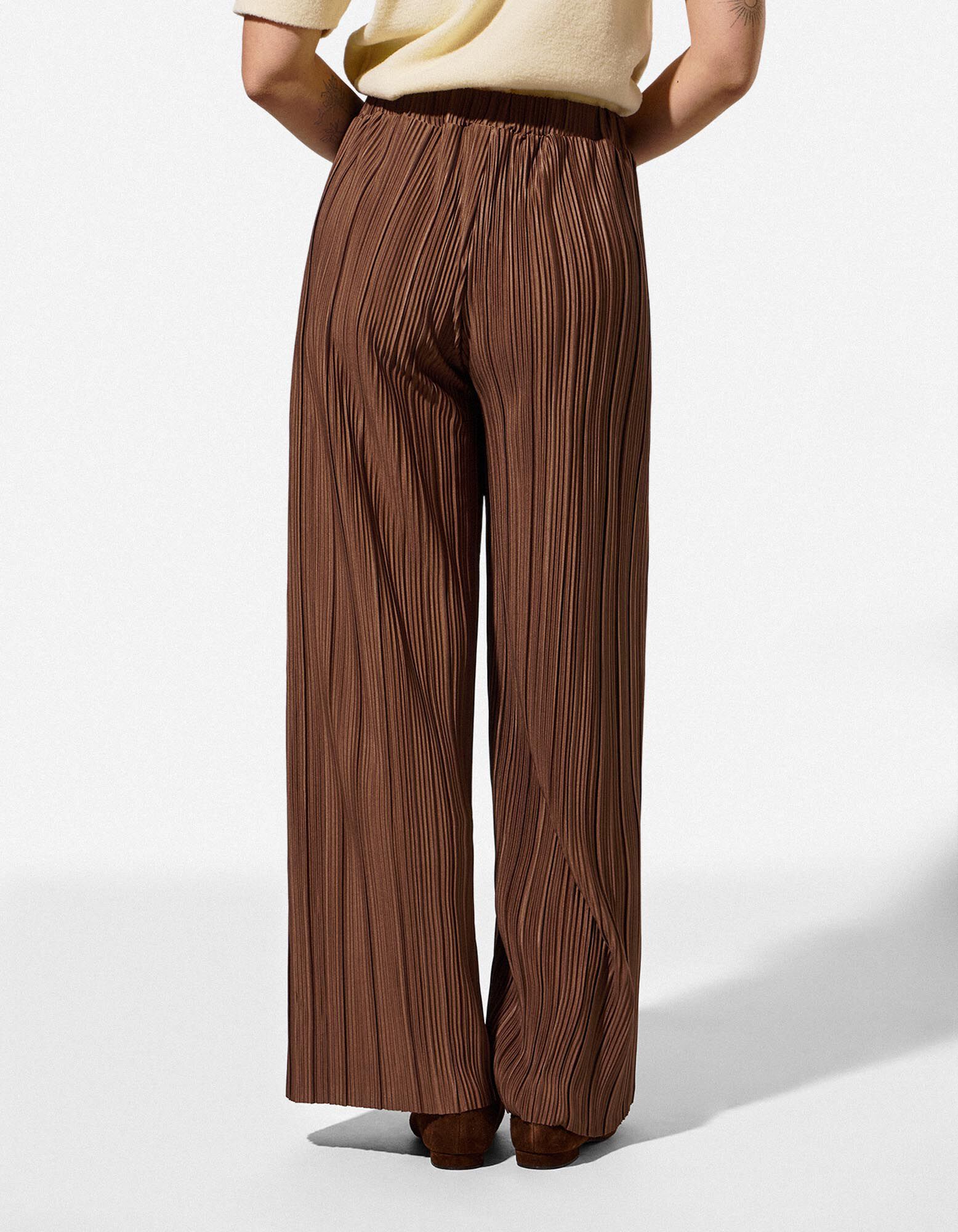 Pantalon - Plissee - Brun
