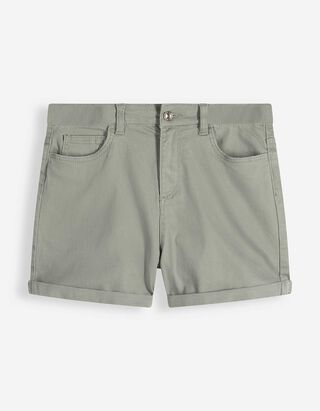 Short - Twill - donkergroen