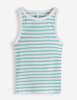 Tanktop - Rippenstruktur - wei&szlig;
