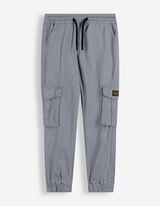 Jogpants - Aufgesetze Taschen - blau
