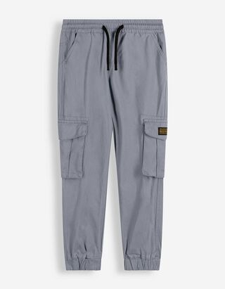 Jogger pants - Opgestikte zakken - blauw
