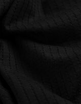 Felső - V-kiv&aacute;g&aacute;s - fekete