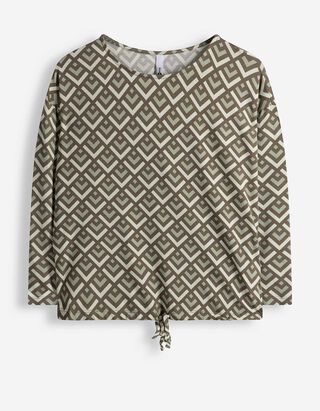 Shirt - Knotendetail - dunkelgr&uuml;n