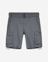 Cargoshorts - Gürtel - grau